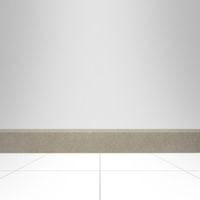 Zócalo Porcelanato Gris Pleno 7,3x60 cm,