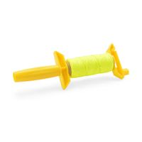 Hilo amarillo trenzado con mango para tira línea