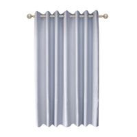 Cortina ojalillo de aluminio Jacquard gris niebla