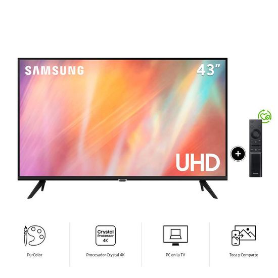 LED Samsung 43” AU7090 4K UHD Smart TV - Smart TV