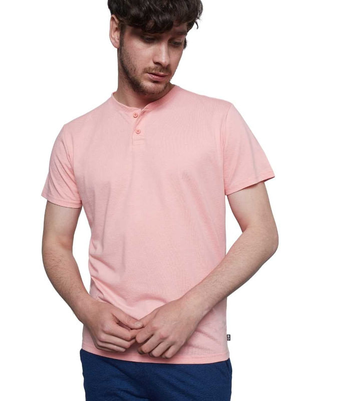 Polo Henley Rising Dragon El Sofisticado Coral