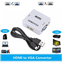 Convertidor Adaptador Video HDMI a VGA Full HD