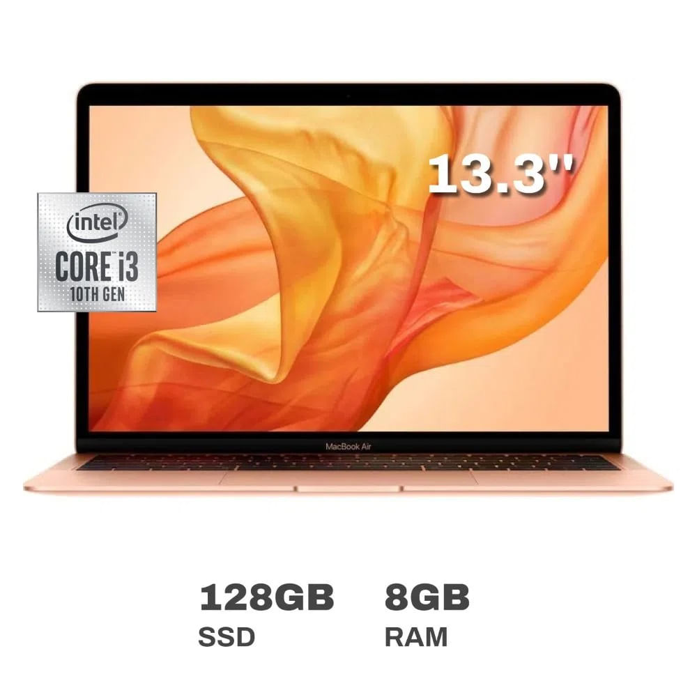 Apple Macbook Air 13.3"" Intel Core i3 8GB RAM 128GB SSD Gold Teclado en inglés Reacondicionado