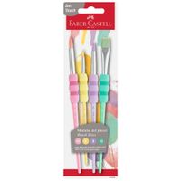Pincel FABER CASTELL Soft Touch Pastel 4un