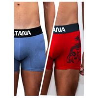 ROPA INTERIOR KATANA BOXER PACK X 2 CELESTE Y ROJO
