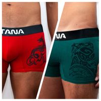 ROPA INTERIOR KATANA BOXER PACK X 2 ROJO Y VERDE