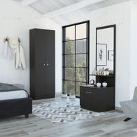 Combo Dreams 9 Closet + Velador Multifuncional - Wengue