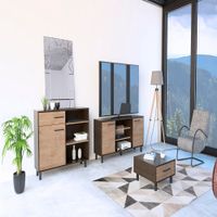 Rack TV 65 + Bife + Mesa Centro Kaia - Wengue / Miel