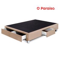 Box Tarima Cajones 2 Plazas Champagne