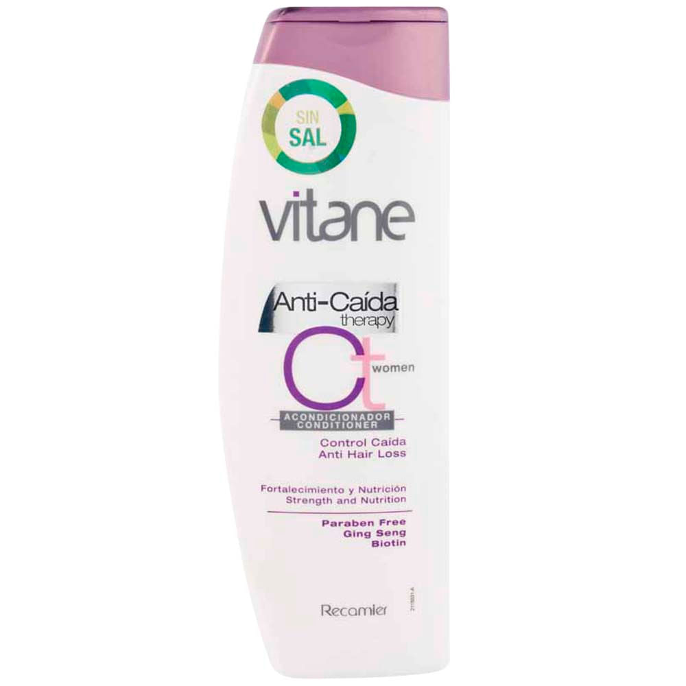 Acondicionador RECAMIER Vitane Mujer Anticaída Frasco 400ml