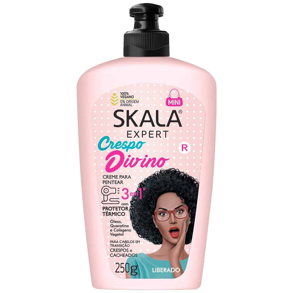 Crema para Peinar 3 en 1 SKALA Crespo Divino Frasco 250g