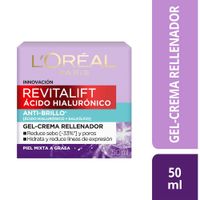 Gel Crema L'ORÉAL Revitalift Ácido Hialurónico y Ácido Salicilico Frasco 50ml