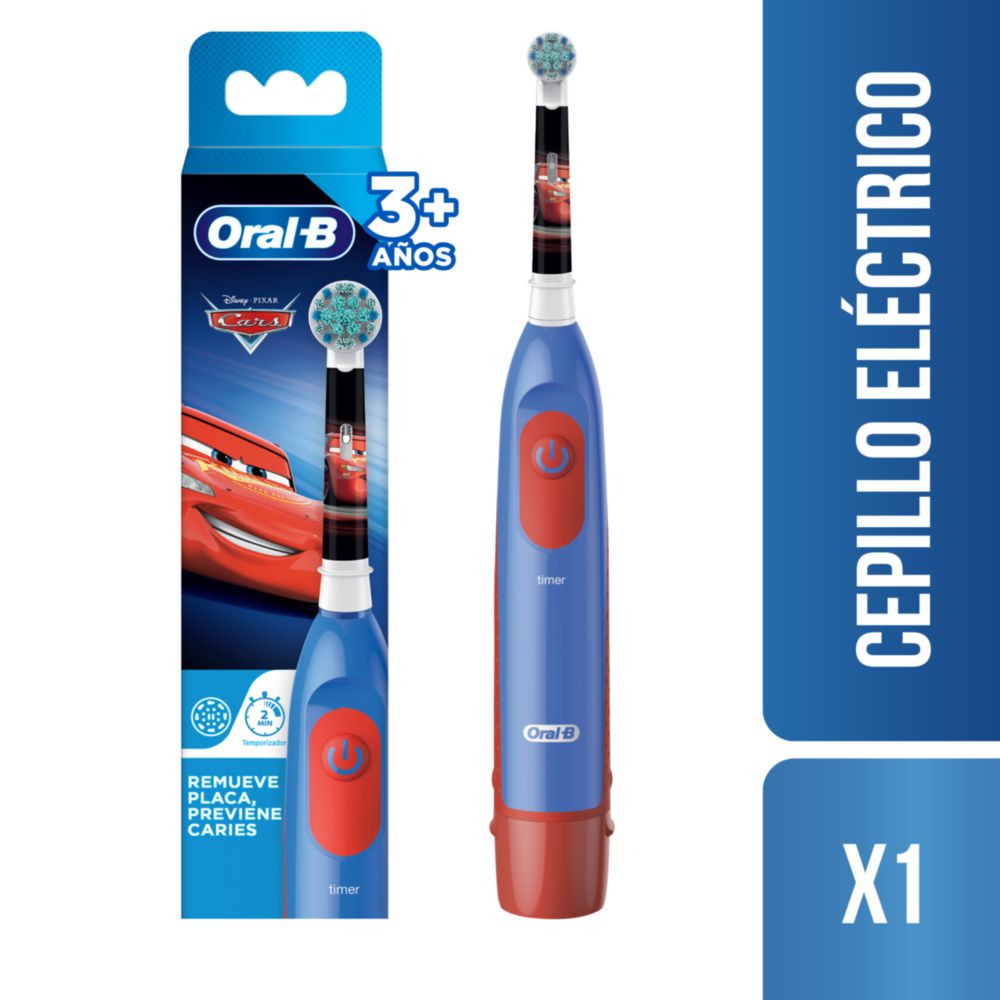 Cepillo de Dientes Eléctrico para Niños ORAL-B Disney Pixar Cars 1 Unidad