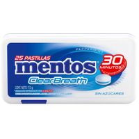 Pastillas de Menta MENTOS Clearbreath Peppermint Paquete 17.5g