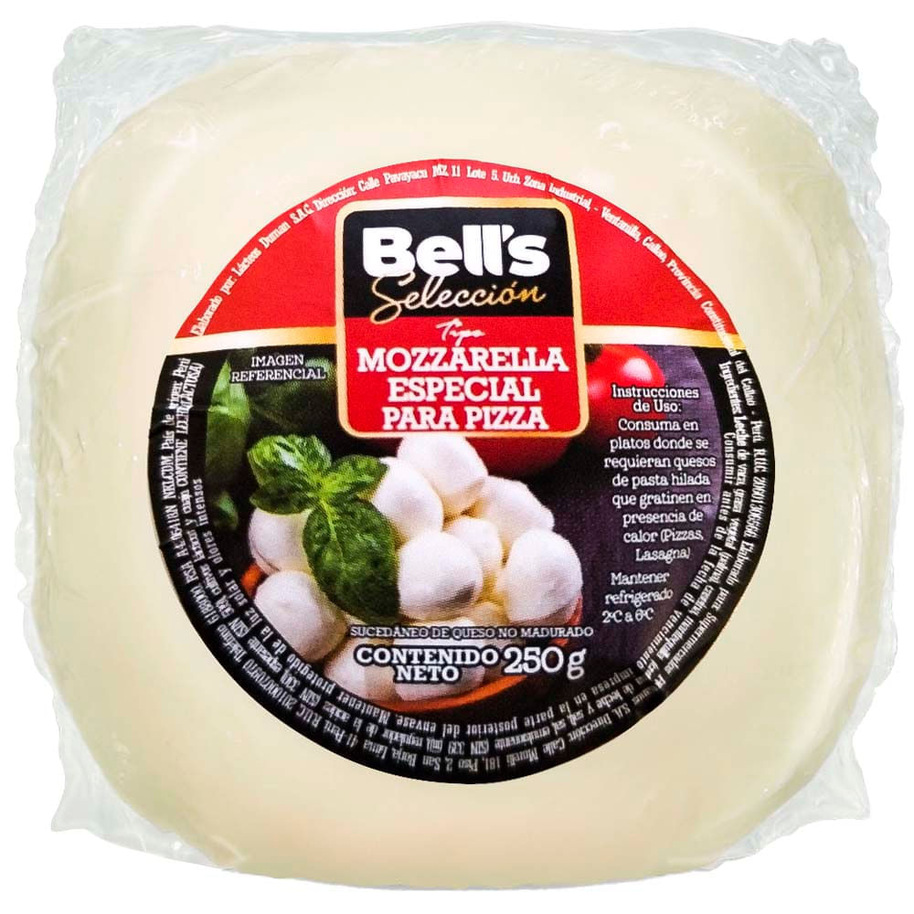 Queso Mozzarella para Pizza BELL'S SELECCIÓN Bolsa 250g