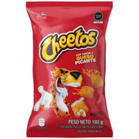 Piqueos CHEETOS Queso Picante Bolsa 180g