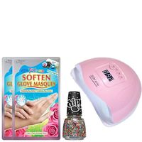 Pack suavizante de manos + esmalte RAINBOW ICE + lampara LED uñas
