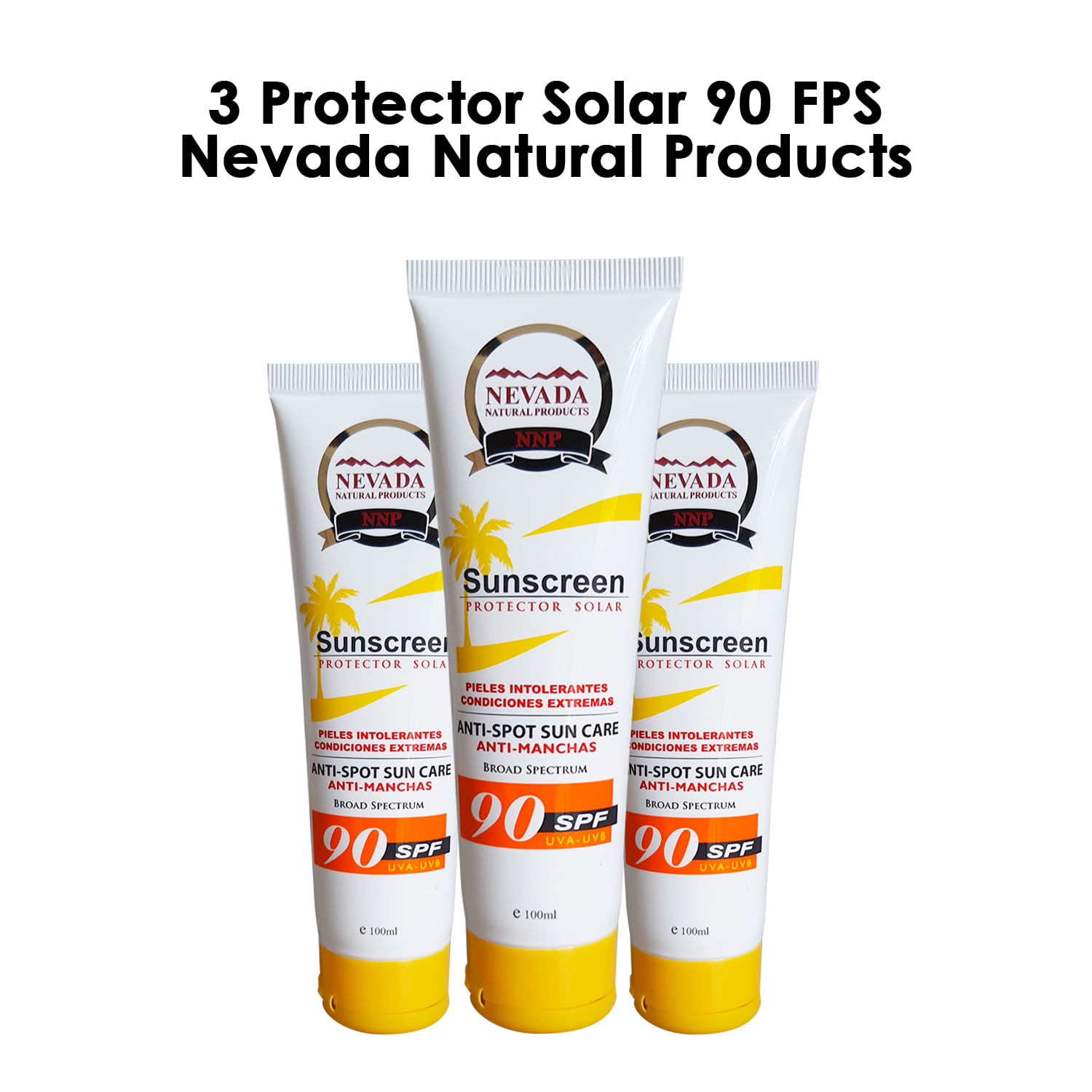 3 Protector Solar 90 FPS Nevada Natural Products