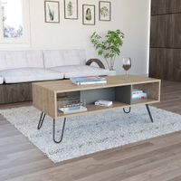 Mesa de Centro Vassel - Miel / Plomo