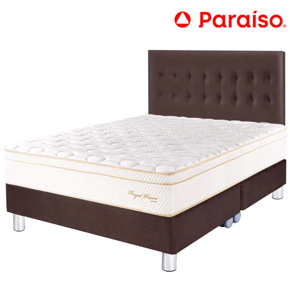 Dormitorio PARAISO Royal Prince Chocolate King + 2 Almohadas Viscoelásticas + Protector