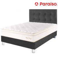 Dormitorio PARAISO Royal Prince Acero 1.5 Plazas + 1 Almohada Viscoelástica + Protector
