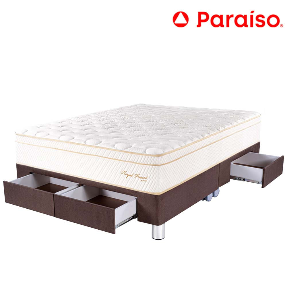Cama Cajones PARAISO Royal Prince King Chocolate