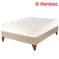 Cama Europea PARAISO Royal Prince 1.5 Plazas Champagne