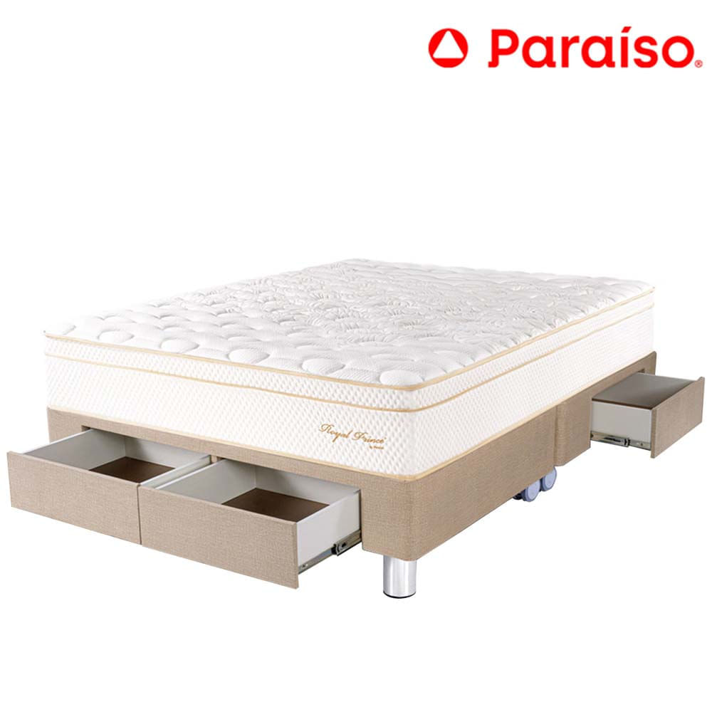 Cama Cajones PARAISO Royal Prince King Champagne