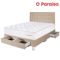 Juego de Dormitorio con Cajones PARAÍSO ROYAL ELIZABETH King Champagne