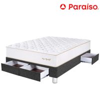 Cama con Cajones PARAÍSO ROYAL ELIZABETH 2 Plazas Gris