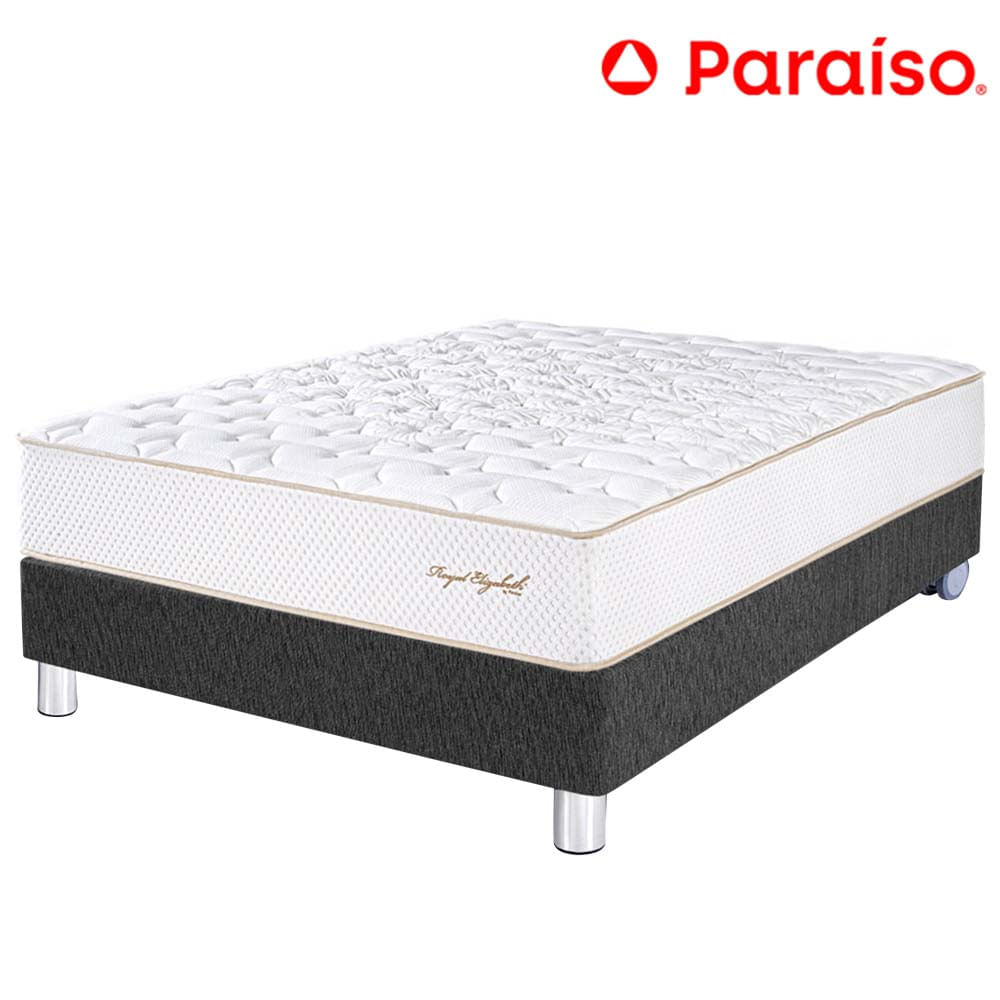 Cama PARAÍSO ROYAL ELIZABETH 2 Plazas Gris