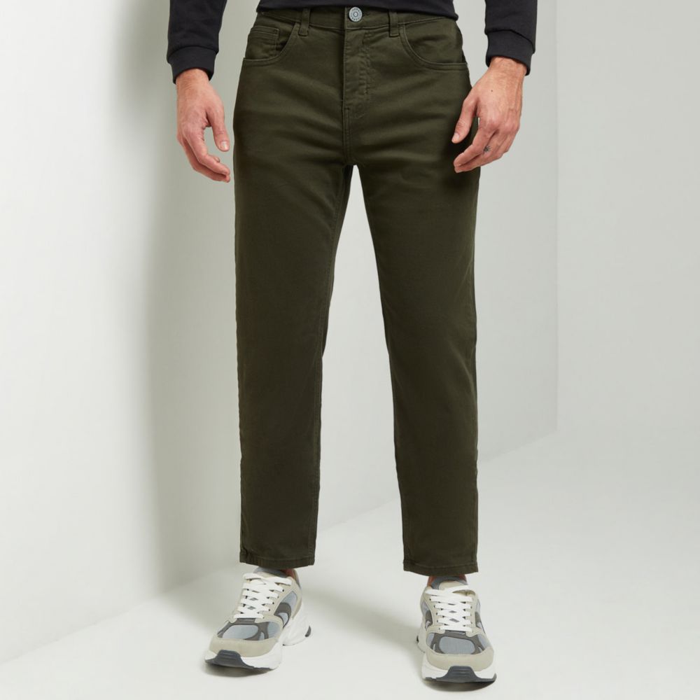 Jean Aereal Slim Verde Hombre