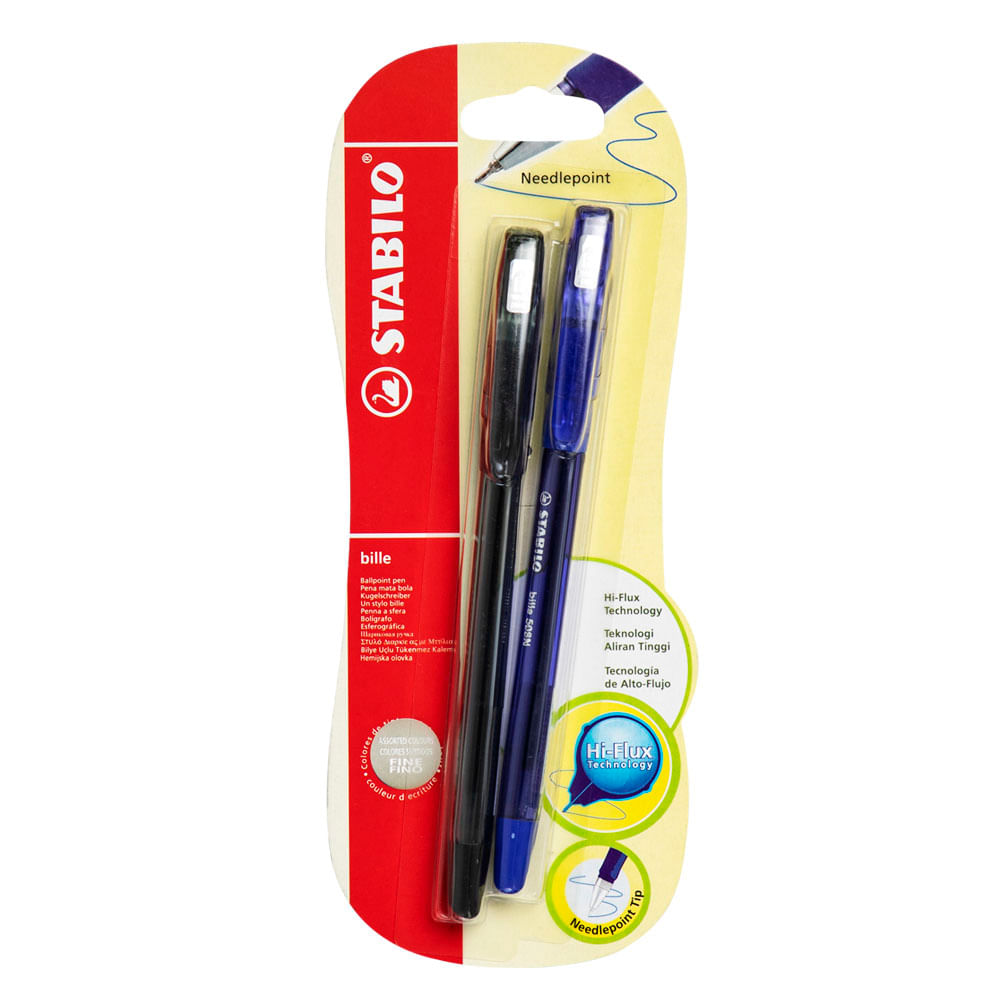 Lapiceros STABILO Bille Hi-Flux 508N Blíster 2un