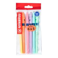 Bolígrafo STABILO Pastel Bolsa 6un