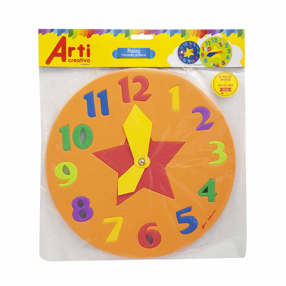 Didácticos ARTI CREATIVO Puzzle reloj