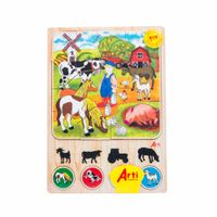 Juego Didáctico ARTI CREATIVO Rompecabezas Granja 17pz