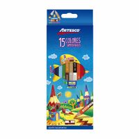 Colores ARTESCO Super Intensos Caja 15un + Tajador