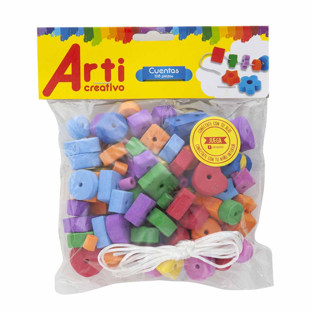 Didácticos ARTI CREATIVO Cuentas + cordón