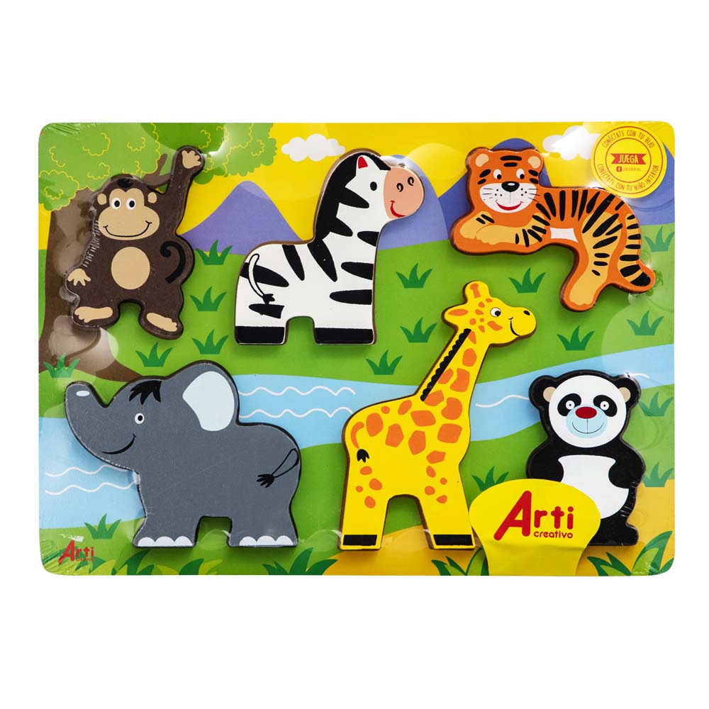 Juego Didáctico ARTI CREATIVO Rompecabezas Animales 6pz
