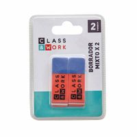 Borrador Doble CLASS&WORK Blíster 2un