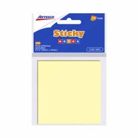 Notas Adhesivas ARTESCO Sticky 75mm x 75mm Neón