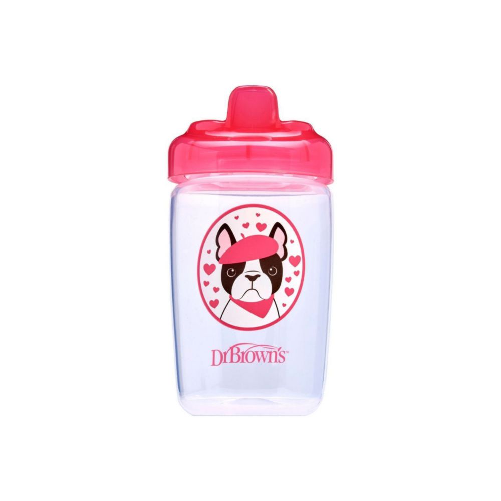Vaso De Transición Dr Browns Antiderrame Con Boquilla Dura De 12 Oz/350Ml