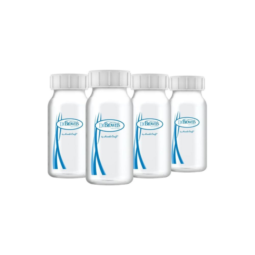 Botellas Almacenadoras De Leche Dr Browns Pack De 4 4Oz 120Ml Boca Estrecha