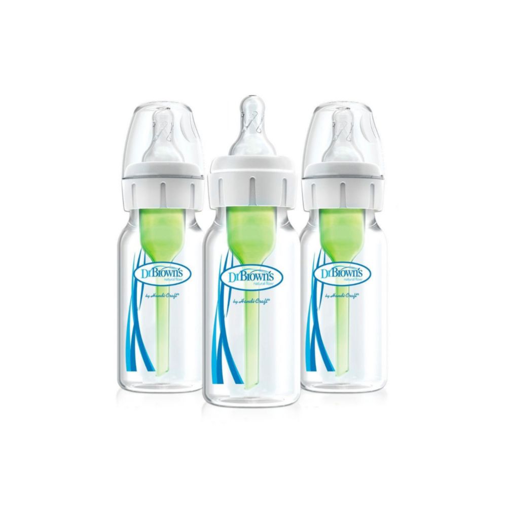 Biberón Para Bebe Dr Browns Pack De 3 De Polipropileno Boca Estrecha De 4Oz/ 120Ml