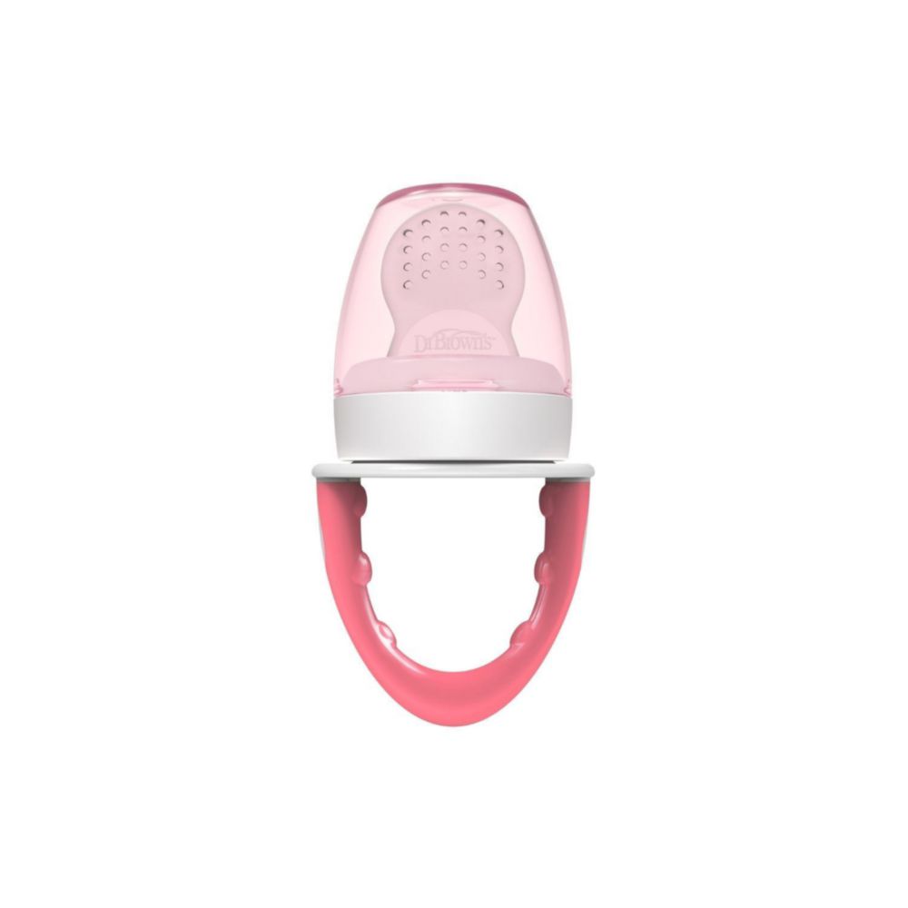 Alimentador De Silicona Dr Browns Fresh Firsts Rosado