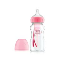 Biberón Para Bebe Dr Browns De Polipropileno Boca Ancha 9Oz/ 270Ml Rosado