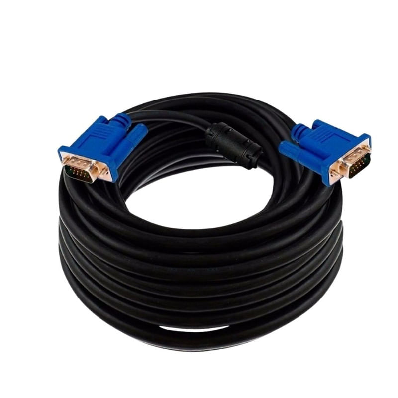 CABLE VGA A VGA 20MTS 15 PINES C/ DOBLE FILTRO MACHO A MACHO