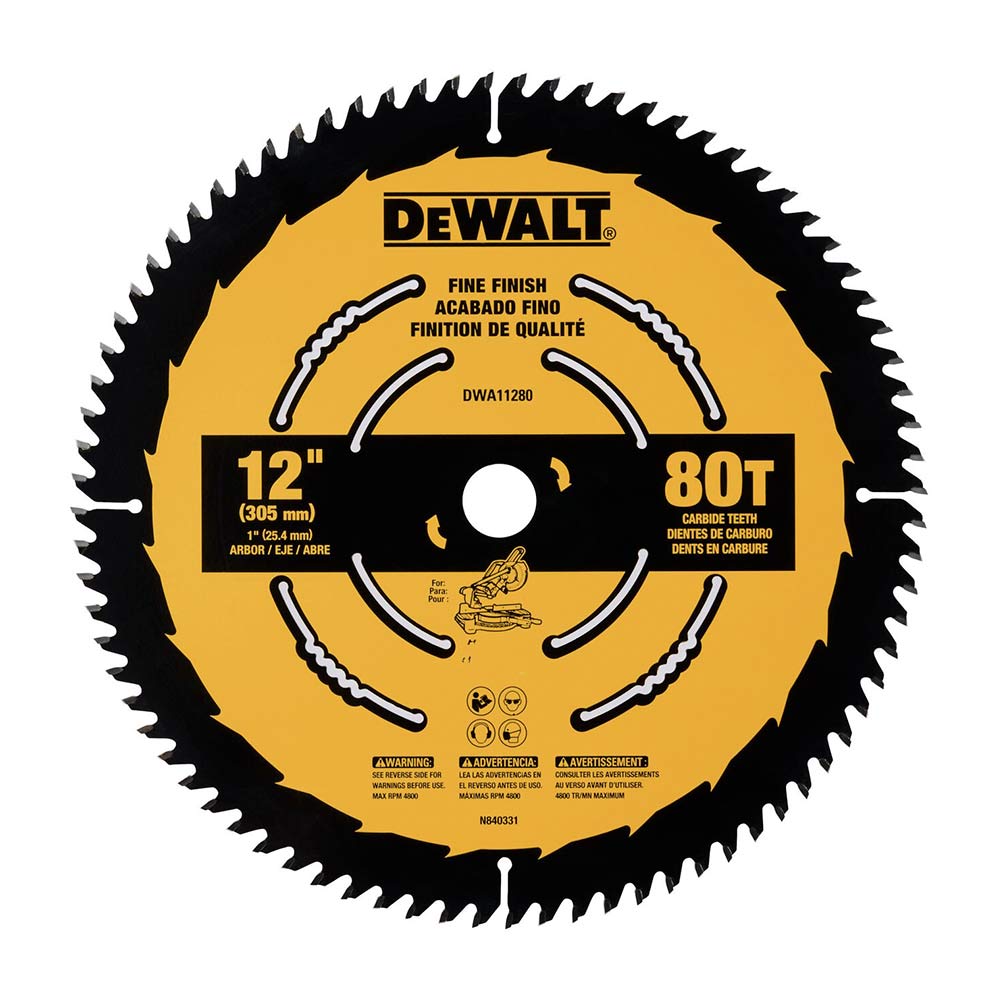 Disco de sierra circular 12"" 80d Dewalt