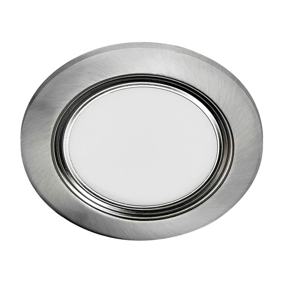 Spot emp led p/caja octogonal 14W silver Luz fría