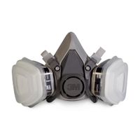 Respirador 3M media cara 2 vías con filtros p/vapores gases y partículas